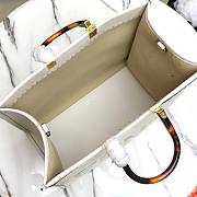 FENDI | Large Sunshine White leather shopper - 8BH372 - 40.5 x 21.5 x 35cm - 4