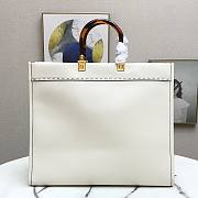FENDI | Large Sunshine White leather shopper - 8BH372 - 40.5 x 21.5 x 35cm - 3