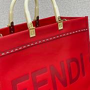 FENDI | Medium Fendi Sunshine Red Shopper - 8BH386 - 36x13x32cm - 6