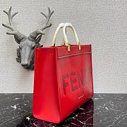 FENDI | Medium Fendi Sunshine Red Shopper - 8BH386 - 36x13x32cm - 3