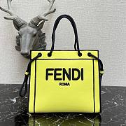 FENDI | Large Yellow Roma Shopper Undyed Canvas - 40 cm - 1