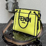 FENDI | Large Yellow Roma Shopper Undyed Canvas - 40 cm - 3