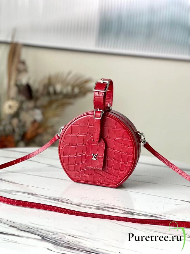 Louis Vuitton | Petite Boite Chapeau Red - N95054 - 17.5 x 16.5 x 7.5 cm - 1
