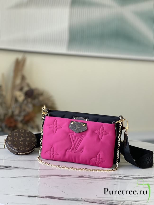 Louis Vuitton | Maxi Multi Pochette Accessoires Black / Fuchsia - M58977 - 1