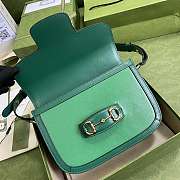 Gucci Horsebit 1955 Small Shoulder Green Bag- 602204 - 25x18x8cm  - 6