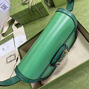 Gucci Horsebit 1955 Small Shoulder Green Bag- 602204 - 25x18x8cm  - 3