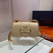 PRADA | Beige Saffiano Sidonie Bag - 1BD219  - 5