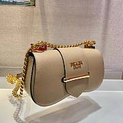 PRADA | Beige Saffiano Sidonie Bag - 1BD219  - 4