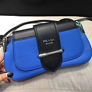 PRADA | Black/Blue Sidonie shoulder bag - 1BD168 - 3