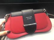 PRADA | Black/Red Sidonie shoulder bag - 1BD168 - 2
