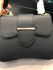 PRADA | Black Sidonie Saffiano Leather Bag - 1BN005 - 20.5 x 29 cm x 9.5 cm - 3