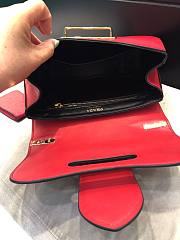 PRADA | Red Sidonie Saffiano Leather Bag - 1BN005 - 20.5 x 29 cm x 9.5 cm - 5