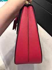 PRADA | Red Sidonie Saffiano Leather Bag - 1BN005 - 20.5 x 29 cm x 9.5 cm - 4