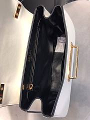 PRADA | White Sidonie Saffiano Leather Bag - 1BN005 - 20.5 x 29 cm x 9.5 cm - 6