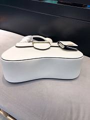 PRADA | White Sidonie Saffiano Leather Bag - 1BN005 - 20.5 x 29 cm x 9.5 cm - 4