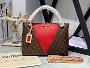 Louis Vuitton | V Tote MM Red handbag - M43957 - 36 x 27 x 16 cm - 1