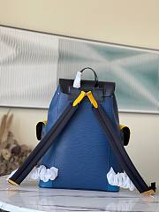 Louis Vuitton | Blue Epi Backpack - 41 x 47 x 13 cm - 4