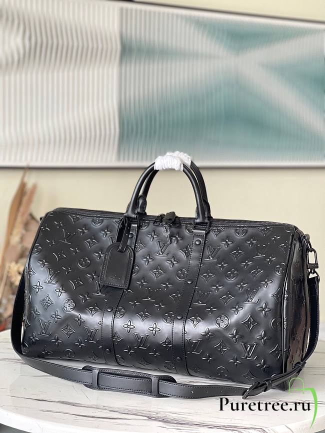 Louis Vuitton | Keepall Bandoulière 50 Black - M57963 - 50 x 29 x 23 cm - 1