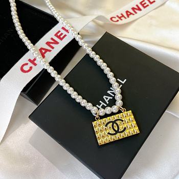 CHANEL Necklace Pearl