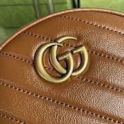 GUCCI | GG Marmont mini round bag - 550154 - 18.5x18.5x4.5cm - 6