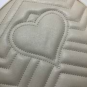 GUCCI | GG Marmont mini White round bag - 550154 - 18.5x18.5x4.5cm - 6