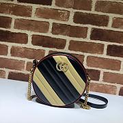 GUCCI | GG Marmont mini Black/Yellow round bag - 550154 - 18.5x18.5x4.5cm - 1