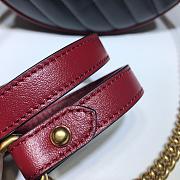 GUCCI | GG Marmont mini Black/red round bag - 550154  - 4