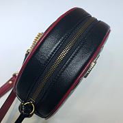 GUCCI | GG Marmont mini Black/red round bag - 550154  - 5