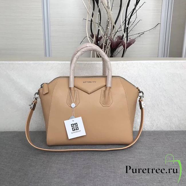 Givenchy | Small Antigona Bag In Box Leather In Beige - BB500C - 28cm - 1