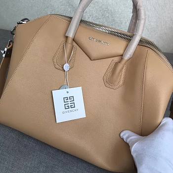 Givenchy | Antigona Bag In Box Leather In Beige - BB500C - 33 cm