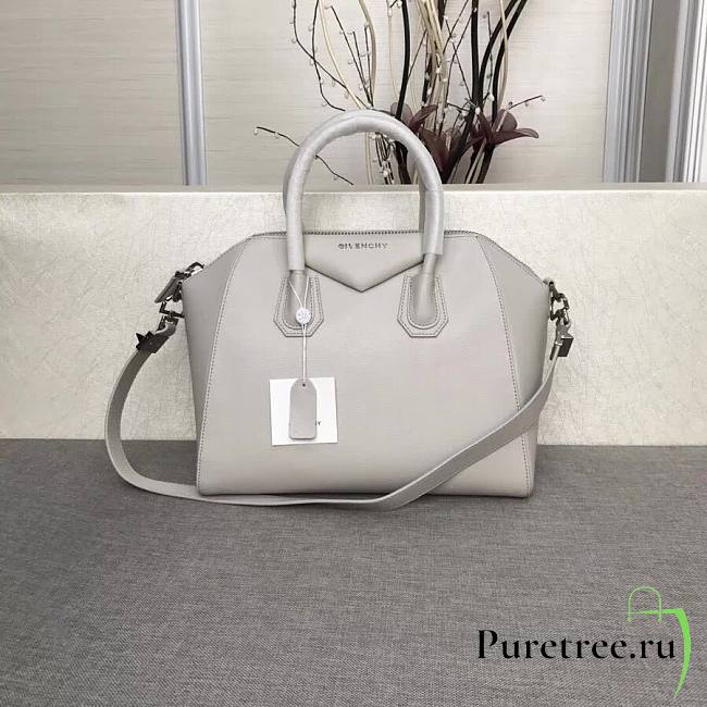 Givenchy | Antigona Bag In Box Leather In White - BB500C - 33 cm - 1