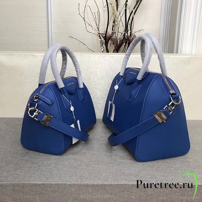 Givenchy | Small Antigona Bag In Box Leather In Blue - BB500C - 28 cm - 1