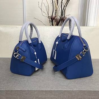 Givenchy | Small Antigona Bag In Box Leather In Blue - BB500C - 28 cm