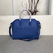 Givenchy | Small Antigona Bag In Box Leather In Blue - BB500C - 28 cm - 3