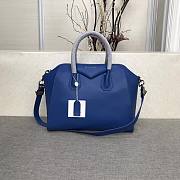 Givenchy | Antigona Bag In Box Leather In Blue - BB500C - 33 cm - 1