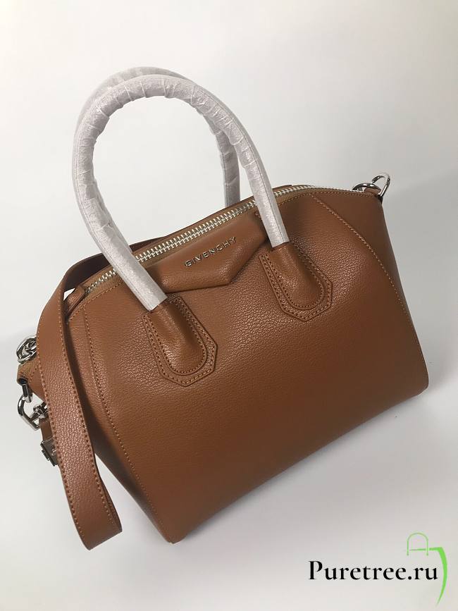 Givenchy | Antigona Bag In Box Leather In Brown - BB500C - 33 cm - 1