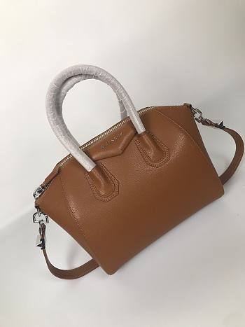Givenchy | Small Antigona Bag In Box Leather In Brown - BB500C - 28 cm
