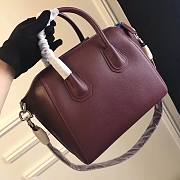 Givenchy | Antigona Bag In Box Leather In Red Wine - BB500C - 33 cm - 6