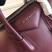 Givenchy | Antigona Bag In Box Leather In Red Wine - BB500C - 33 cm - 4