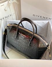 Givenchy | Antigona Bag In Box Crocodile Leather In Black - BB500C - 33 cm - 1