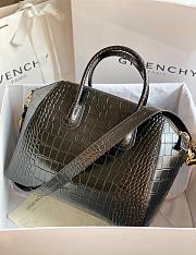 Givenchy | Antigona Bag In Box Crocodile Leather In Black - BB500C - 33 cm - 4