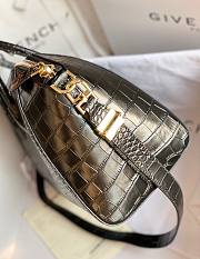 Givenchy | Small Antigona Bag In Box Crocodile Leather In Black - BB500C - 28 cm - 6