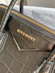 Givenchy | Small Antigona Bag In Box Crocodile Leather In Black - BB500C - 28 cm - 4