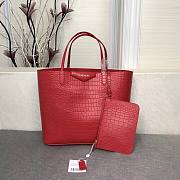 Givenchy | Red Crocodile tote bag - 34 x 29 x 16 cm - 1