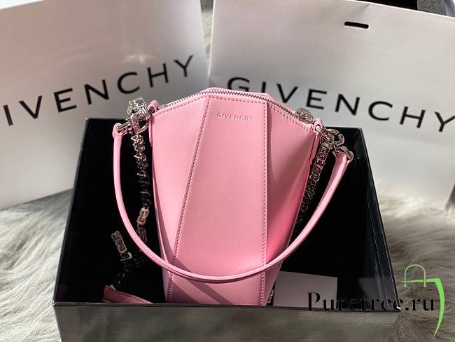 GIVENCHY | Mini Antigona Vertical bag In Pink - BBU01R - 20 x 10 x 8.5 cm - 1