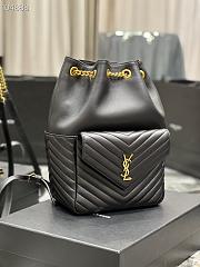 YSL | Joe Backpack In Lambskin Black - 672609 - 22 x 29 x 15 cm - 3