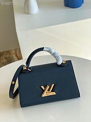 Louis Vuitton | Twist One Handle PM Marine Blue Bag - M58793 - 25 x 17 x 11 cm - 3