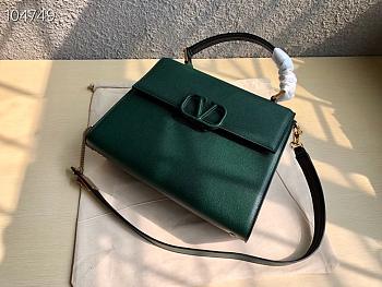 VALENTINO |  Garavani VSLING medium Green bag - 30 x 21 x 14 cm