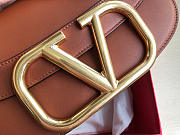 VALENTINO | Garavani SUPERVEE shoulder Brown bag - 26.5x9x15cm - 2