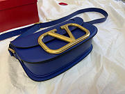 VALENTINO | Garavani SUPERVEE shoulder blue bag - 26.5x9x15cm - 6